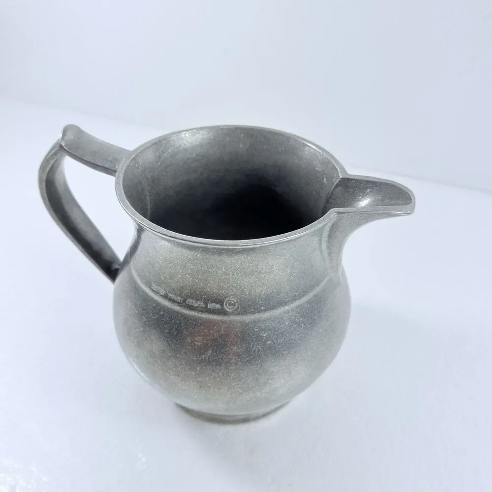 Vintage Wilton Armetale Plough Tavern Pitcher Metal Farmhouse Decor Cottage Core